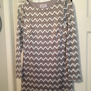 Long sleeve cocktail dress